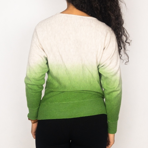 Tie-dye Ombre Embellished Long Sleeve Sweater C - Picture 3 of 7